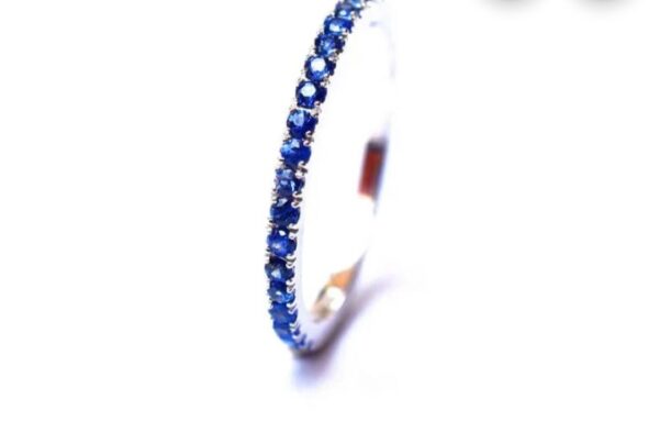 Blue Sapphire Ladies Ring - Image 2